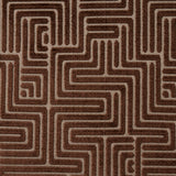 Schumacher Lisboa Velvet Bronze Fabric - Eade's Wallpaper