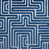 Schumacher Lisboa Velvet Midnight Blue Fabric - Eade's Wallpaper