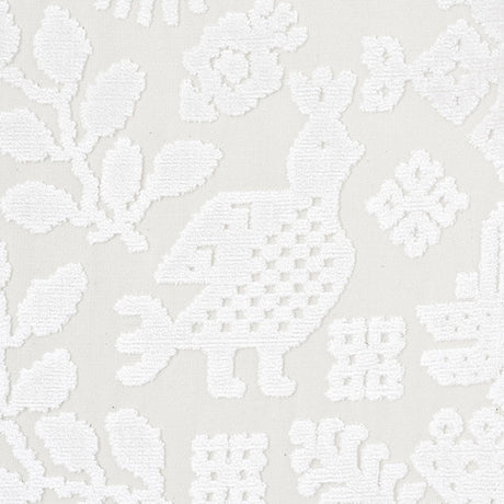 Schumacher Pavone Velvet Opal Fabric - Eade's Wallpaper