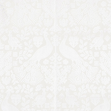 Schumacher Pavone Velvet Opal Fabric - Eade's Wallpaper