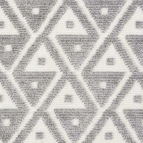 Schumacher Hoffmann Velvet Silver Fabric