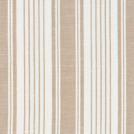 Schumacher Ojai Stripe Neutral Fabric - Eade's Wallpaper