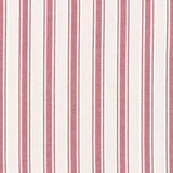 Schumacher Ojai Stripe Red Fabric - Eade's Wallpaper