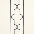 Schumacher Limitless Lattice Black & White Fabric - Eade's Wallpaper