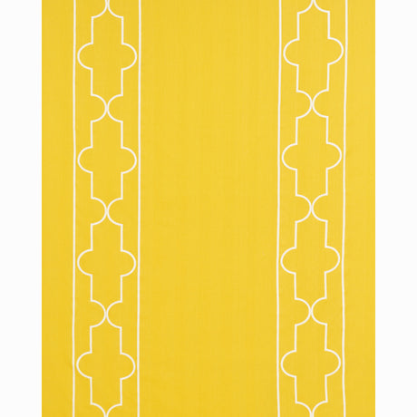 Schumacher Limitless Lattice Yellow Fabric - Eade's Wallpaper