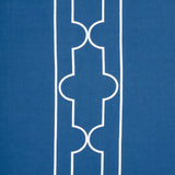 Schumacher Limitless Lattice Royal Fabric - Eade's Wallpaper