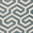 Schumacher Ming Fret Velvet Mineral Fabric - Eade's Wallpaper