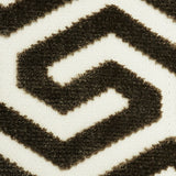Schumacher Ming Fret Velvet Taupe Fabric - Eade's Wallpaper