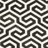 Schumacher Ming Fret Velvet Taupe Fabric - Eade's Wallpaper