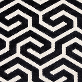 Schumacher Ming Fret Velvet Black Fabric - Eade's Wallpaper