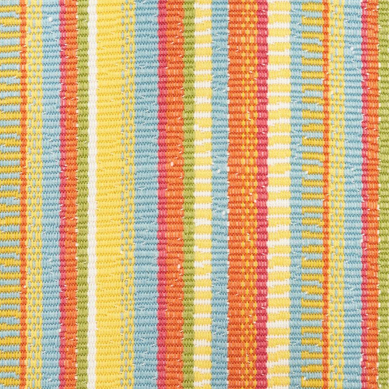 Schumacher Primavera Stripe Marigold Fabric - Eade's Wallpaper