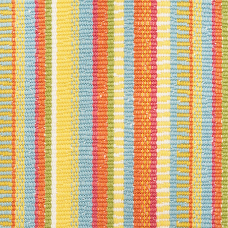 Schumacher Primavera Stripe Marigold Fabric - Eade's Wallpaper