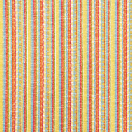 Schumacher Primavera Stripe Marigold Fabric - Eade's Wallpaper