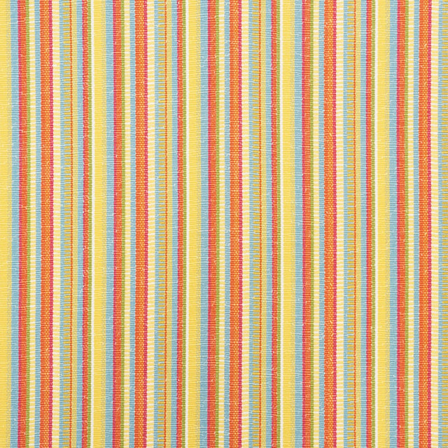 Schumacher Primavera Stripe Marigold Fabric - Eade's Wallpaper