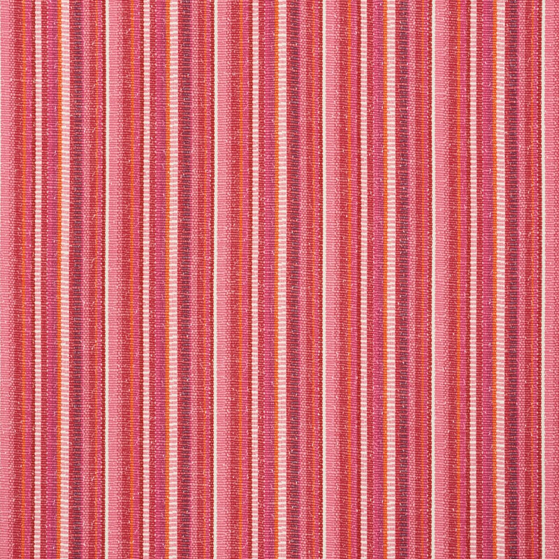 Schumacher Primavera Stripe Berry Fabric - Eade's Wallpaper