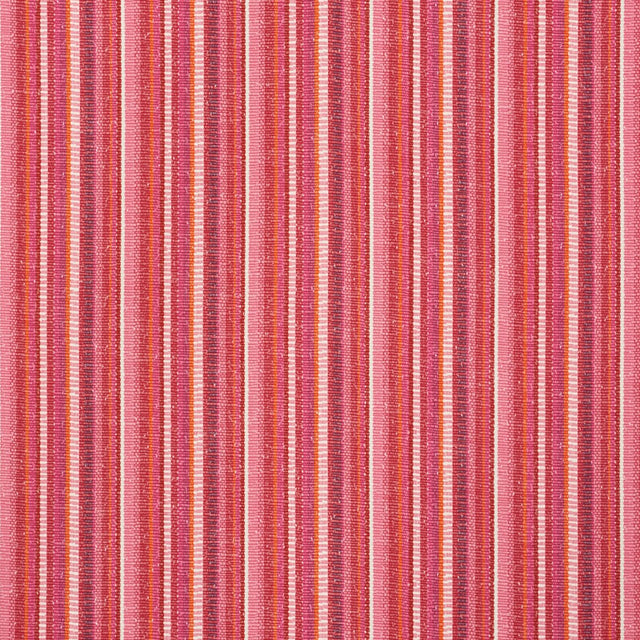 Schumacher Primavera Stripe Berry Fabric - Eade's Wallpaper