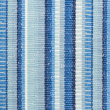 Schumacher Primavera Stripe Sea Fabric - Eade's Wallpaper