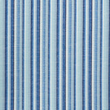 Schumacher Primavera Stripe Sea Fabric - Eade's Wallpaper