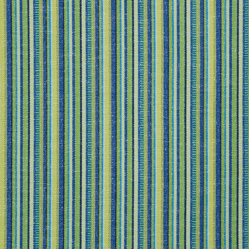 Schumacher Primavera Stripe Meadow Fabric - Eade's Wallpaper