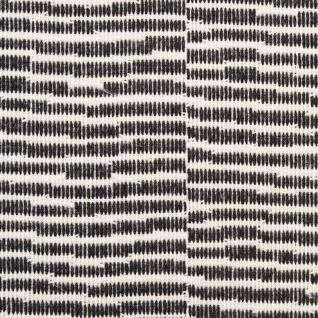 Schumacher Promenade Indoor/Outdoor Black Fabric - Eade's Wallpaper