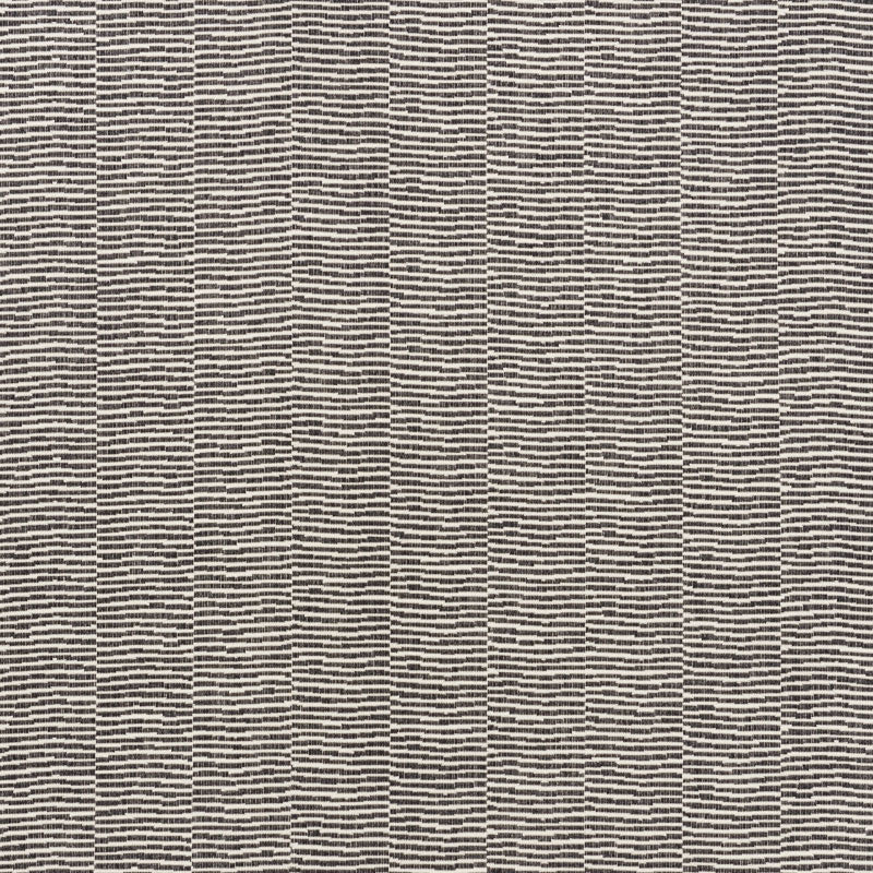 Schumacher Promenade Indoor/Outdoor Black Fabric - Eade's Wallpaper