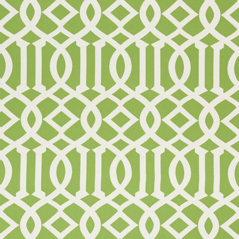 Schumacher Imperial Trellis Indoor/Outdoor Leaf Fabric