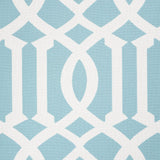 Schumacher Imperial Trellis Indoor/Outdoor Aqua Fabric