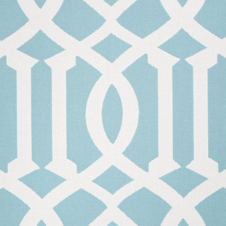 Schumacher Imperial Trellis Indoor/Outdoor Aqua Fabric