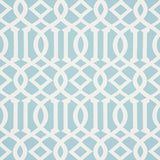 Schumacher Imperial Trellis Indoor/Outdoor Aqua Fabric