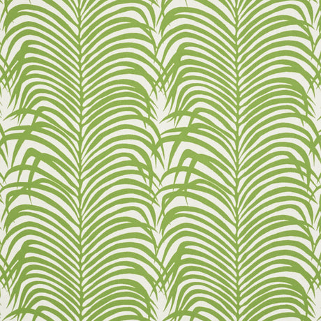 Schumacher Zebra Palm Indoor/Outdoor Leaf Fabric - Eade's Wallpaper