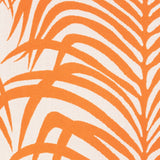Schumacher Zebra Palm Indoor/Outdoor Orange Fabric - Eade's Wallpaper