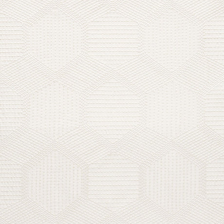 Schumacher Tortuga Embroidery Ivory Fabric - Eade's Wallpaper