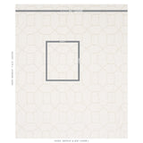 Schumacher Vento Embroidery Ivory Fabric - Eade's Wallpaper