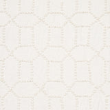 Schumacher Vento Embroidery Ivory Fabric - Eade's Wallpaper