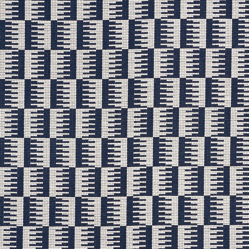 Schumacher Dovetail Indoor/Outdoor Navy Fabric