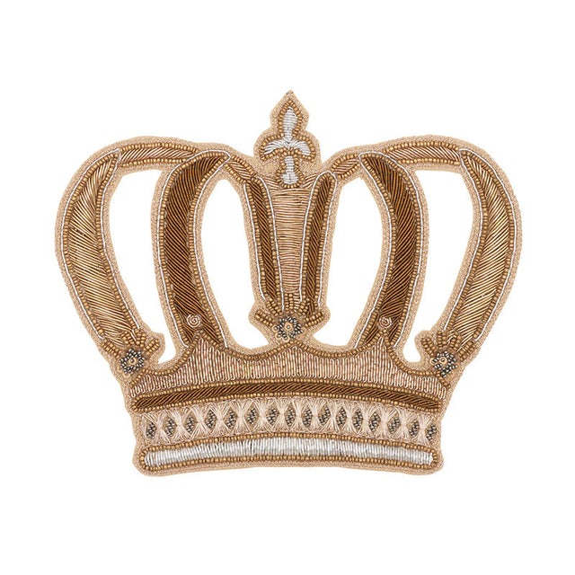 Schumacher 73330 CROWN APPLIQUÃ‰ in GOLD Trim - ROYAL TOUCH