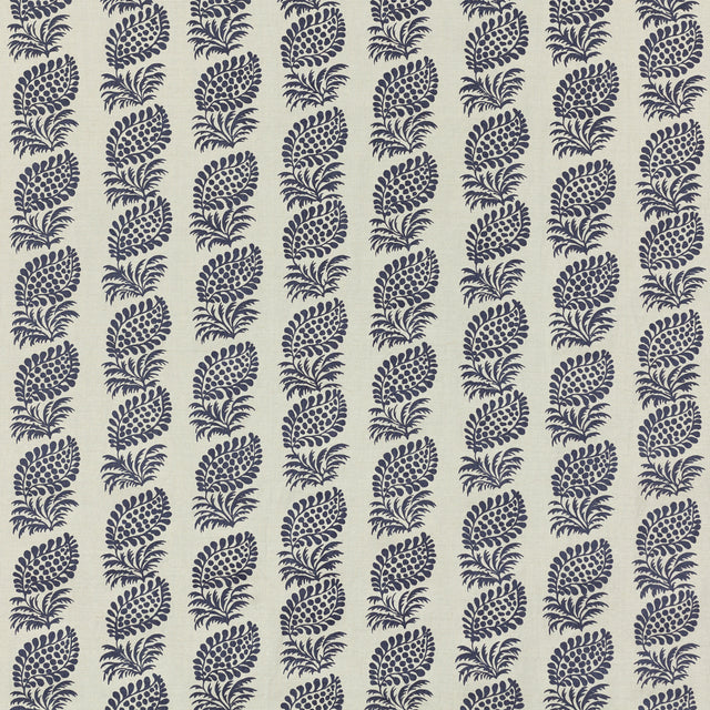 Schumacher 733N59 SADIE in INDIGO Fabric - RAOUL TEXTILES