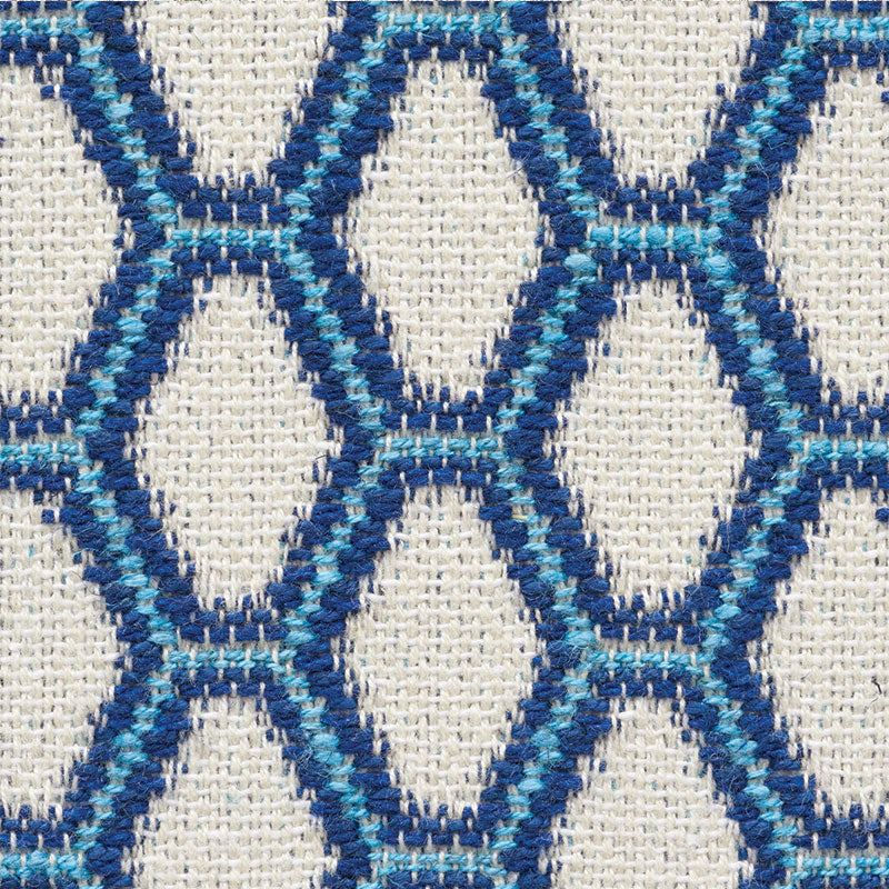 Schumacher Beehive Blue Fabric