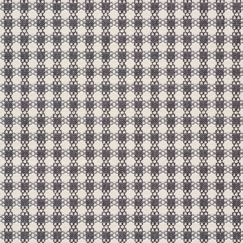 Schumacher Checkmate Graphite Fabric