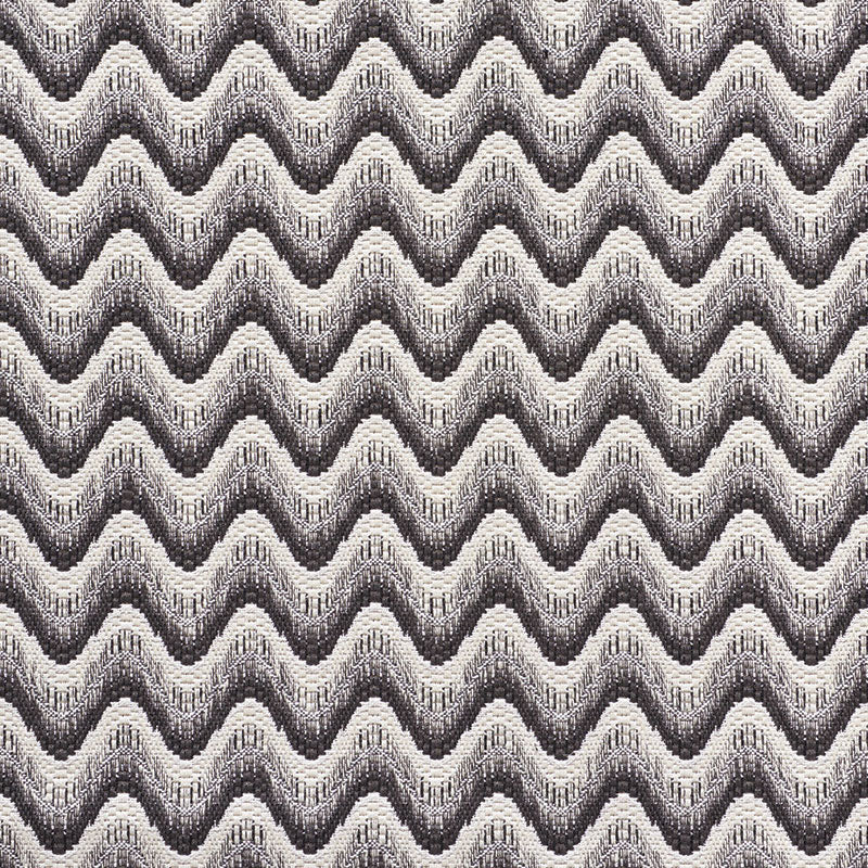 Schumacher Bargello Wave Graphite Fabric