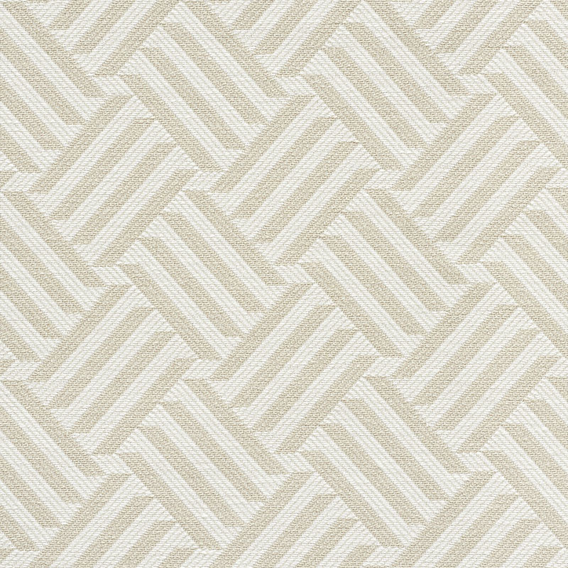 Schumacher Cross Hatch Natural Fabric
