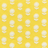 Schumacher Paley Embroidery Yellow Fabric - Eade's Wallpaper
