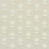 Schumacher Paley Embroidery Natural Fabric - Eade's Wallpaper