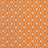 Schumacher Gigi Embroidery Orange Fabric