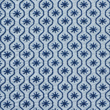 Schumacher Gigi Embroidery Blue Fabric