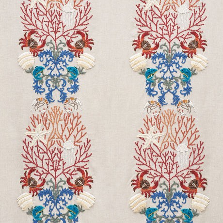 Schumacher Under The Sea Multi Fabric - Eade's Wallpaper