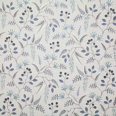 Pindler PLUMES BLUEBELL 7356 Fabric - Fabric Collection