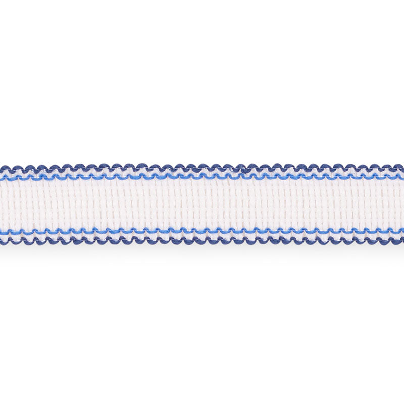 Schumacher 73570 FILIPPA TAPE INDOOR/OUTDOOR in MARINE Trim 