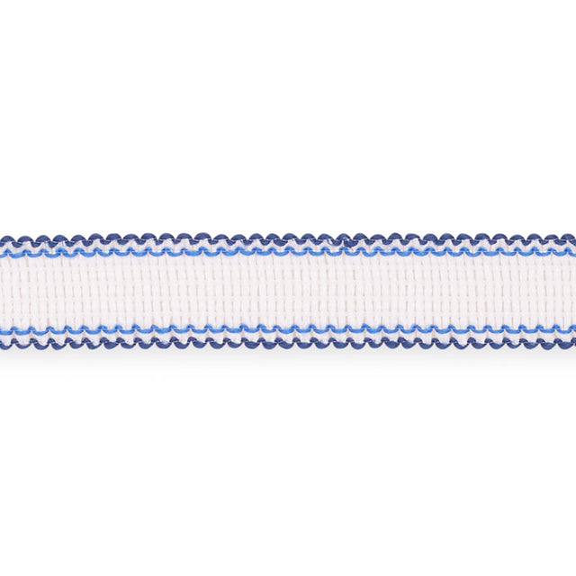Schumacher 73570 FILIPPA TAPE INDOOR/OUTDOOR in MARINE Trim 
