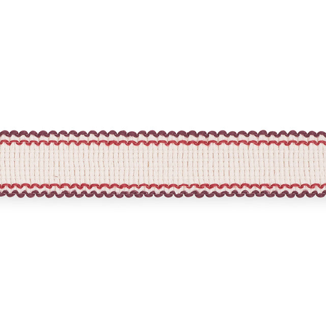 Schumacher 73576 FILIPPA TAPE INDOOR/OUTDOOR in BERRY Trim -